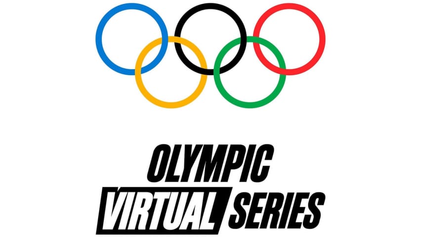 Het logo voor de Olympische Virtuele Series