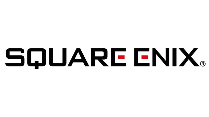 និមិត្តសញ្ញា Square Enix ទល់នឹងផ្ទាំងខាងក្រោយពណ៌ស