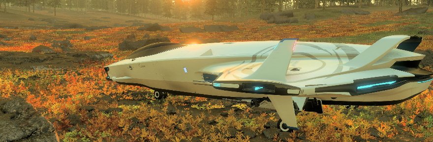 Star Citizen Spaceship Frolicking In The Meadow