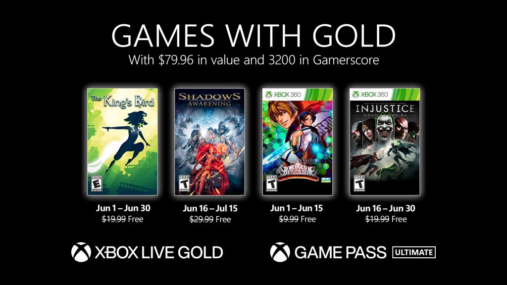 Xbox Live Gold junho de 2021 1024x576