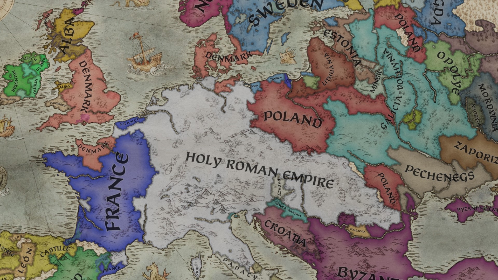 Crusader Kings 3 Empire-kaart bijgesneden
