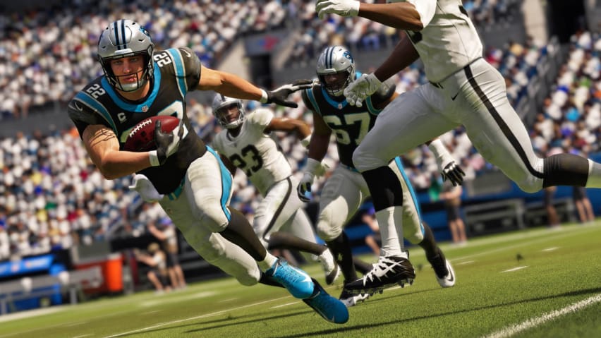 A shot of EA Sports game Madden NFL 21