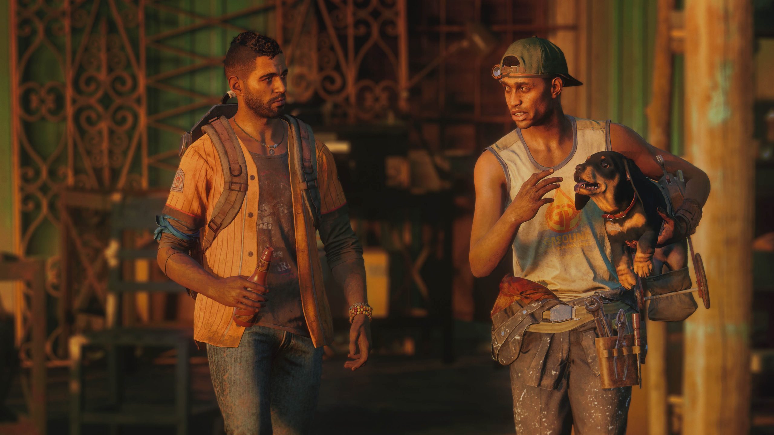 Far Cry 6-дан итпен бірге түсірілген сурет