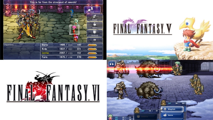 Final Fantasy V VI retirado da lista do Steam