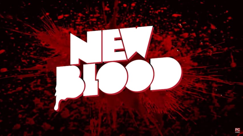 O logotipo interativo do Novo Sangue