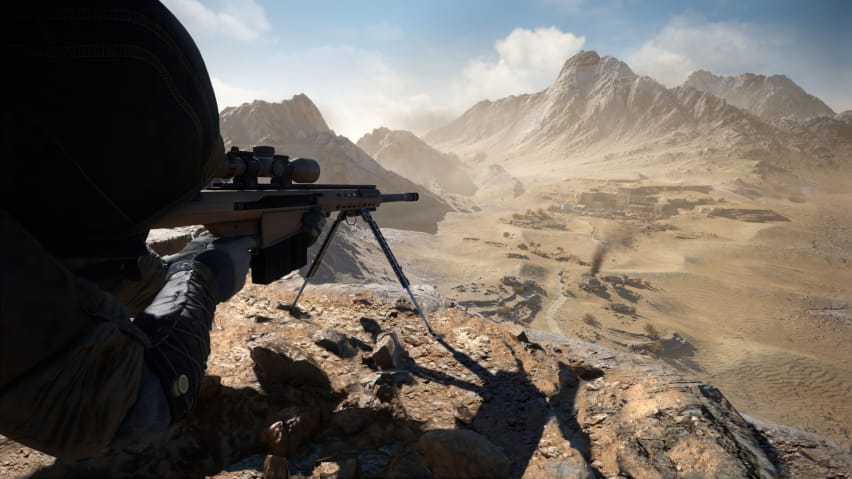 Um atirador mirando em seu alvo em Sniper Ghost Warrior Contracts 2