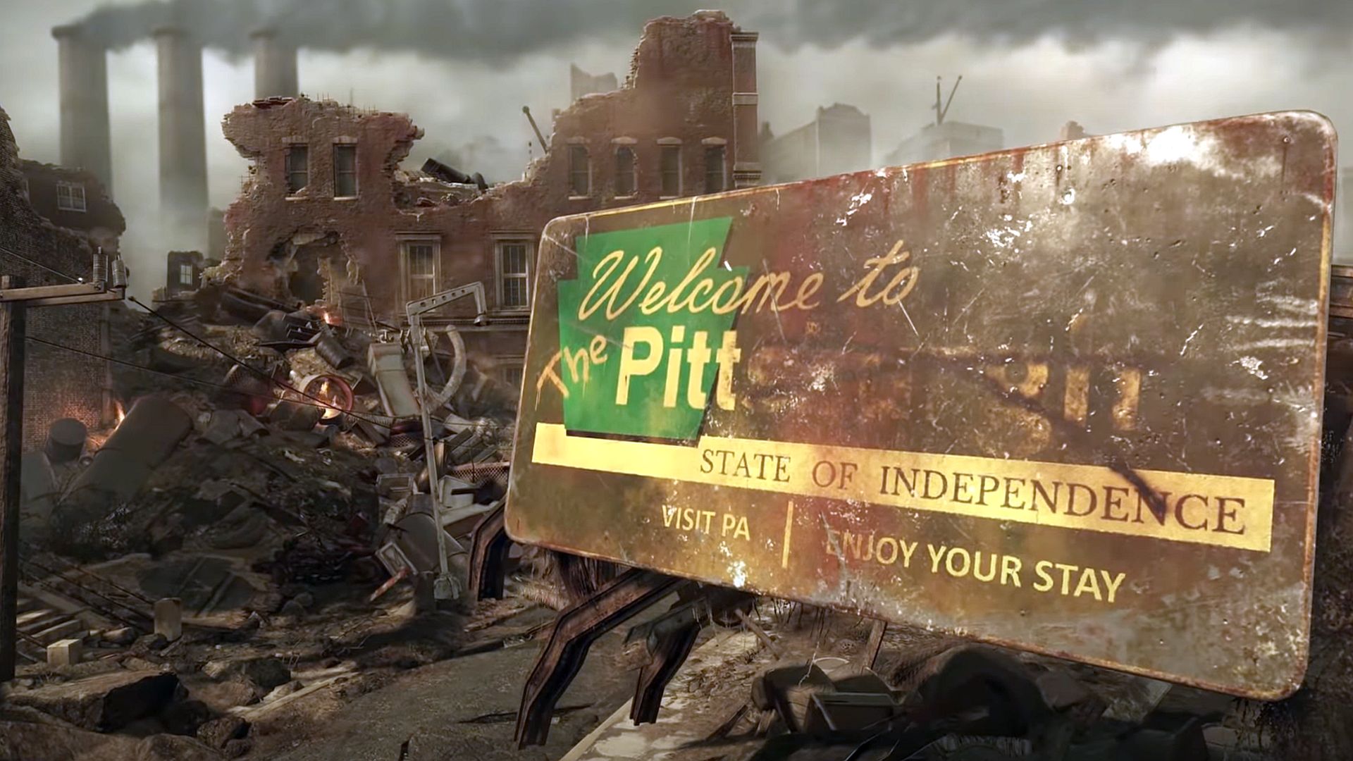 В каком году происходят события фоллаут. Fallout 76 Expeditions the Pitt. Фоллаут 76 the Pitt. Fallout 76 the Pitt карта. Экспедиция в Питт фоллаут 76.
