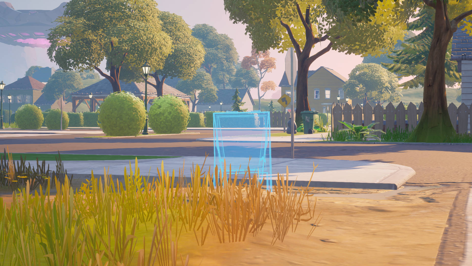 Where to place Fortnite welcome signs in Pleasant Park or Lazy Lake