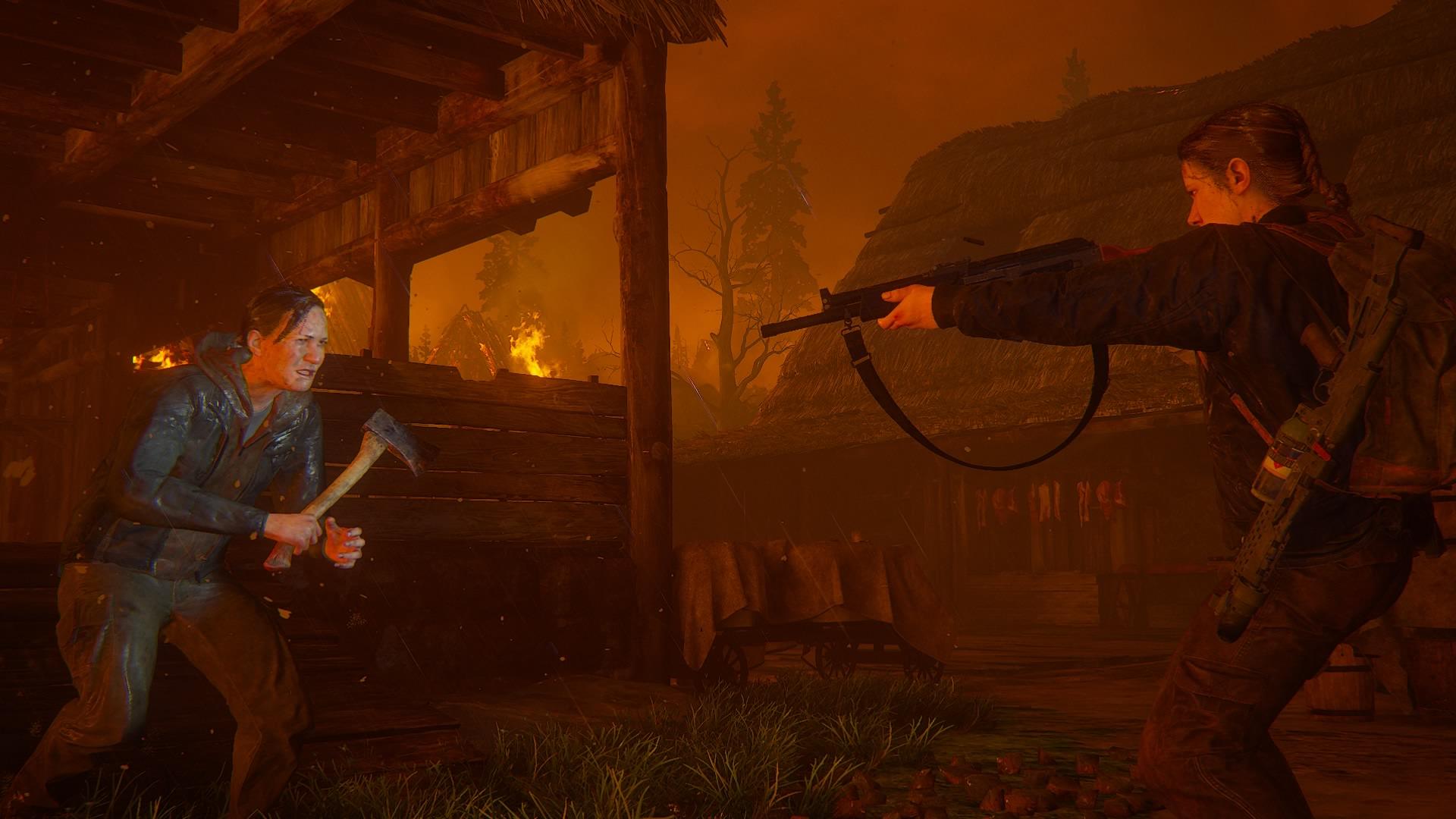 The Last of Us 2'den Fire ile dolu görüntü