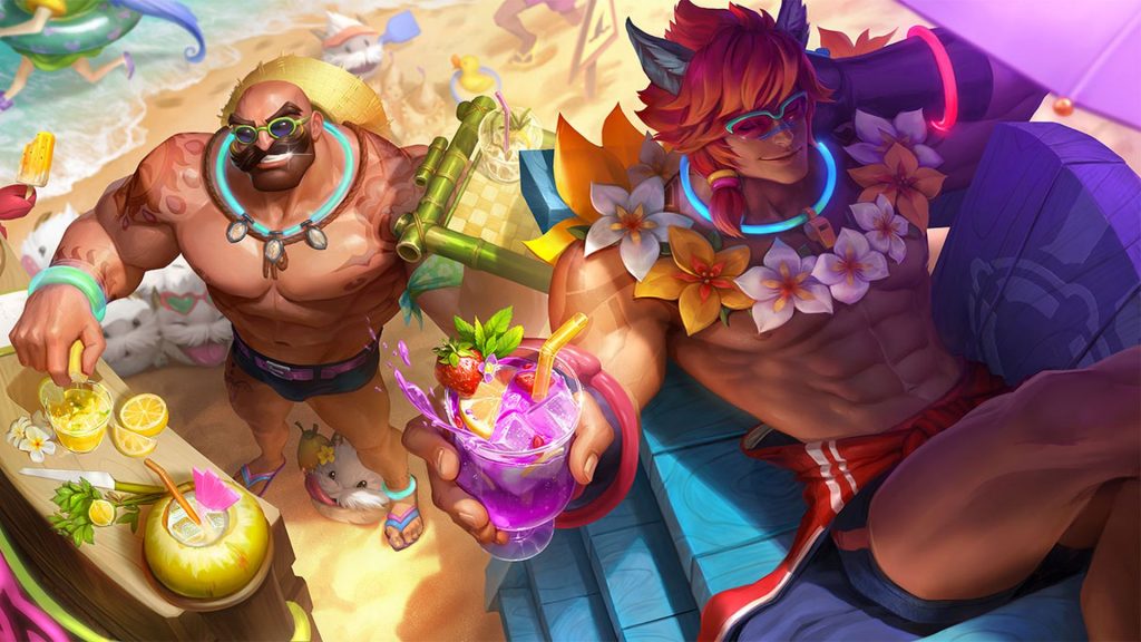 League Of Legends Pool Party Braum Sett