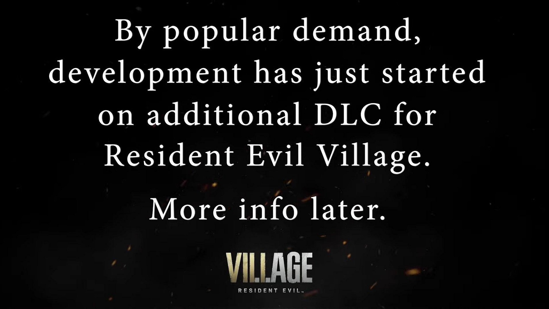 Resident Evil Village Dlc расталды