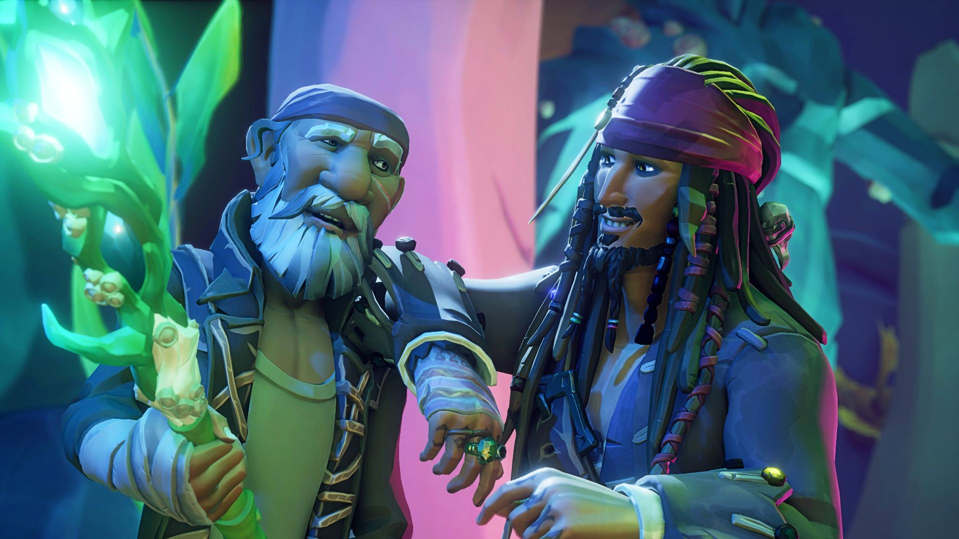 Sea Of Thieves Pirates ຊີວິດ Jack Sparrow Trident