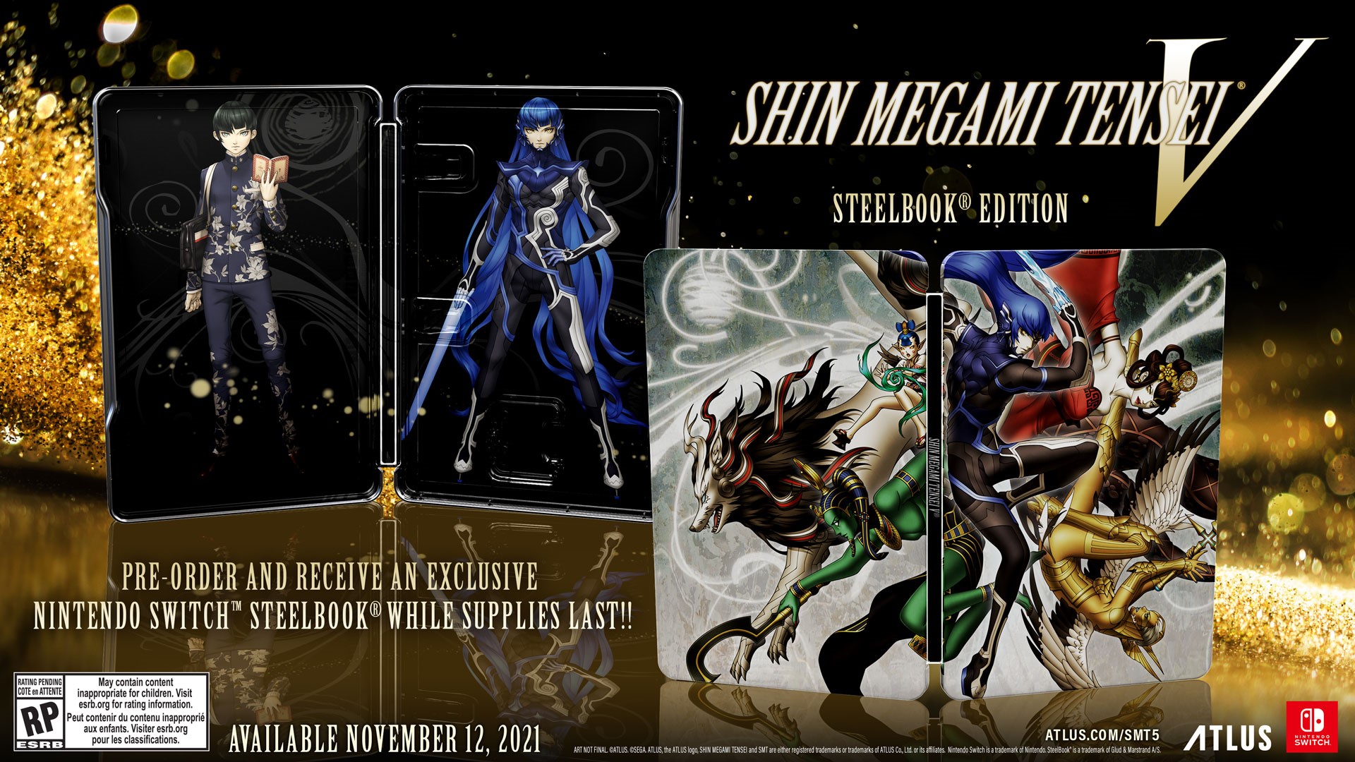 Shin Megami Tensei V SteelBook and Fall of Man Editions