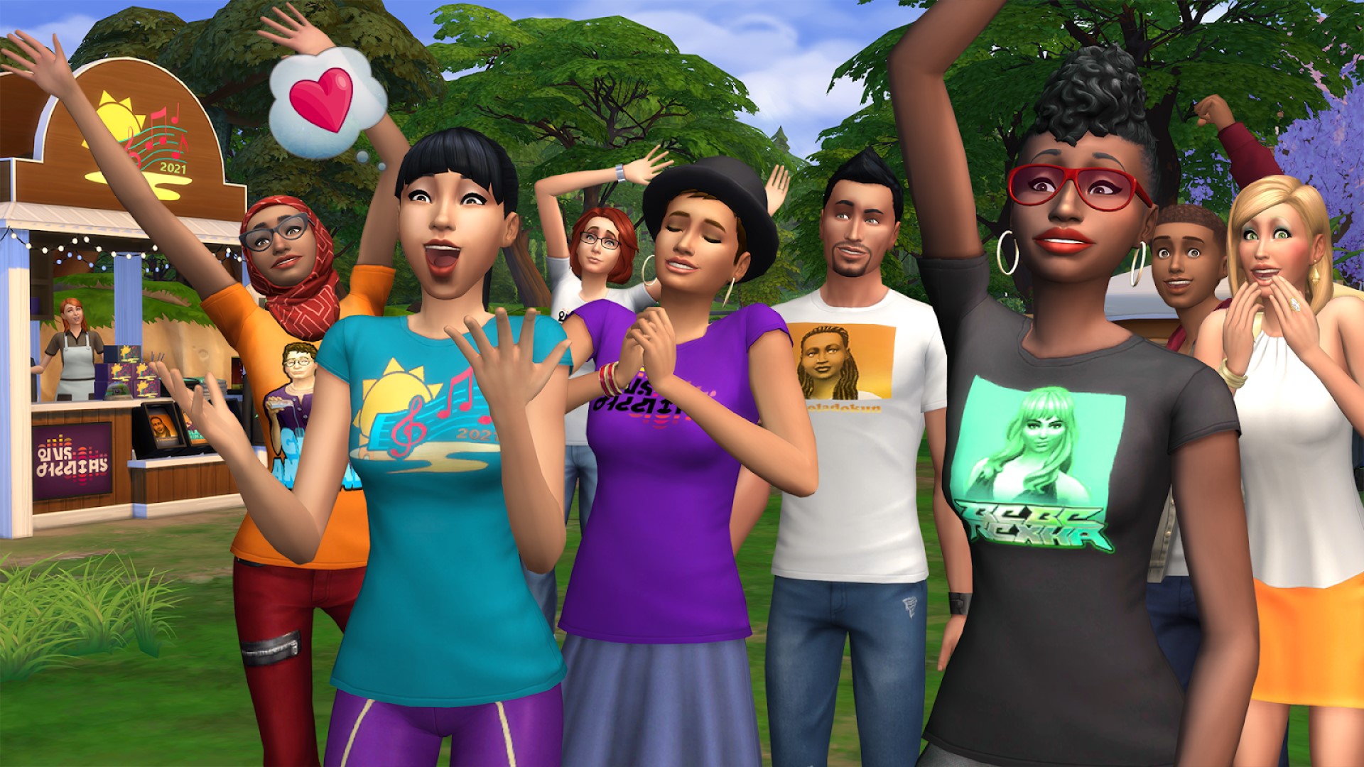 The Sims 4 ايندڙ هفتي بيبي ريڪسا سان گڏ ميوزڪ فيسٽيول جي ميزباني ڪندو