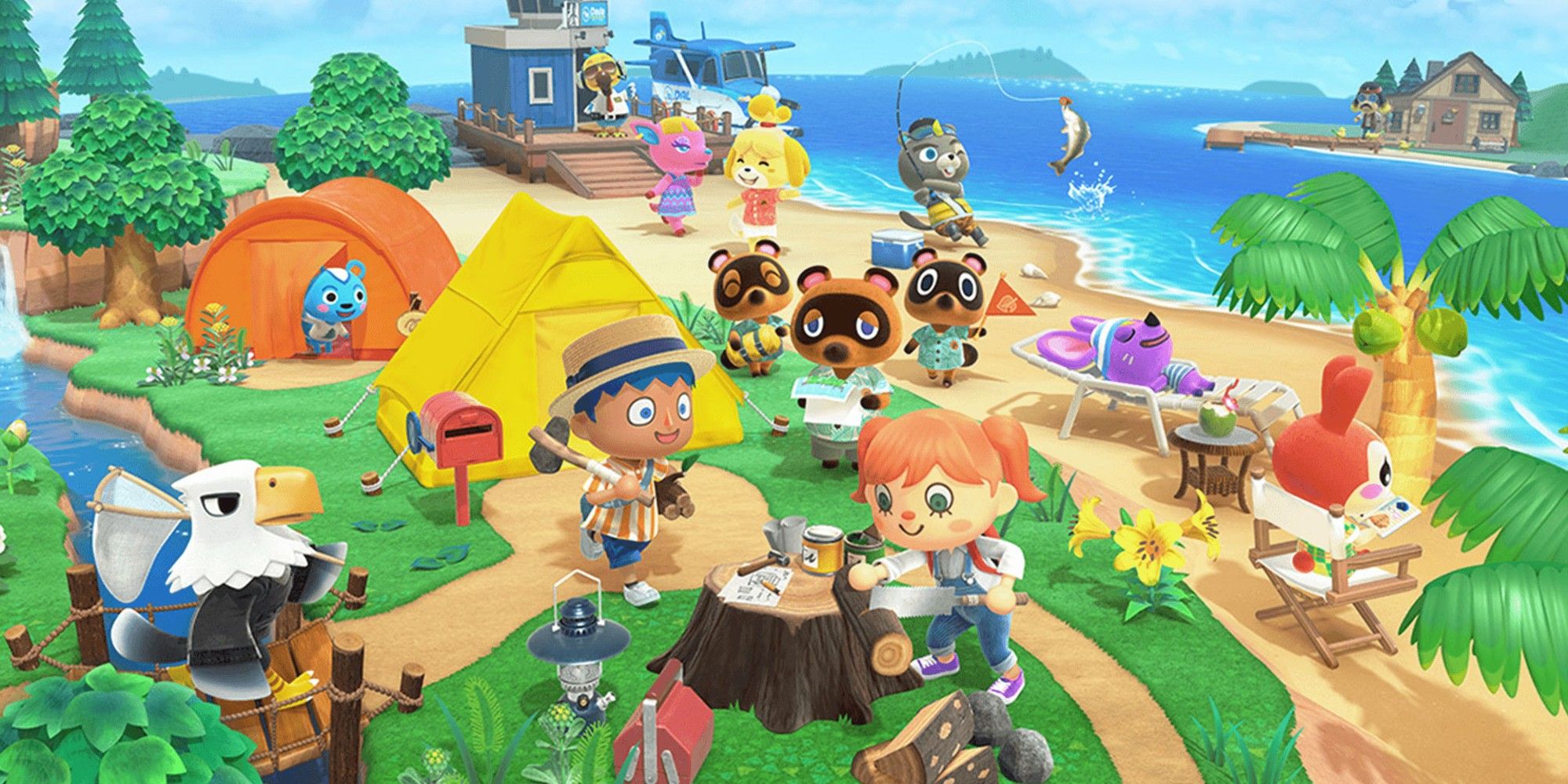 Pláž Animal Crossing