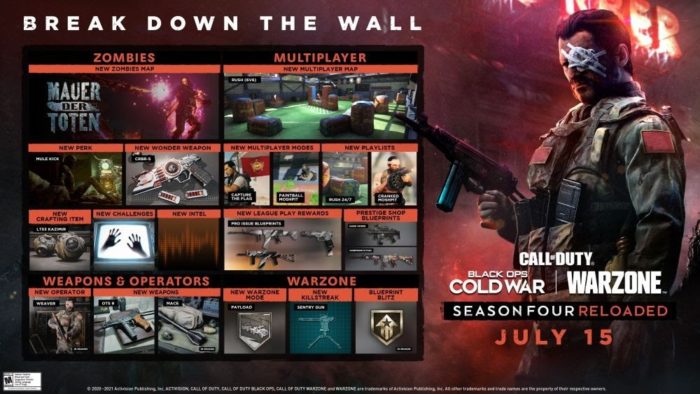 Call of Duty: Black Ops Cold War and Warzone Season Four Reloaded