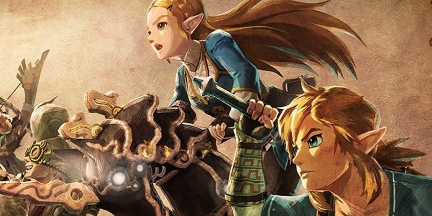 Hyrule Warriors Age of Calamity DLC - Zelda Master Cycle gidatzen duen promozio-irudia
