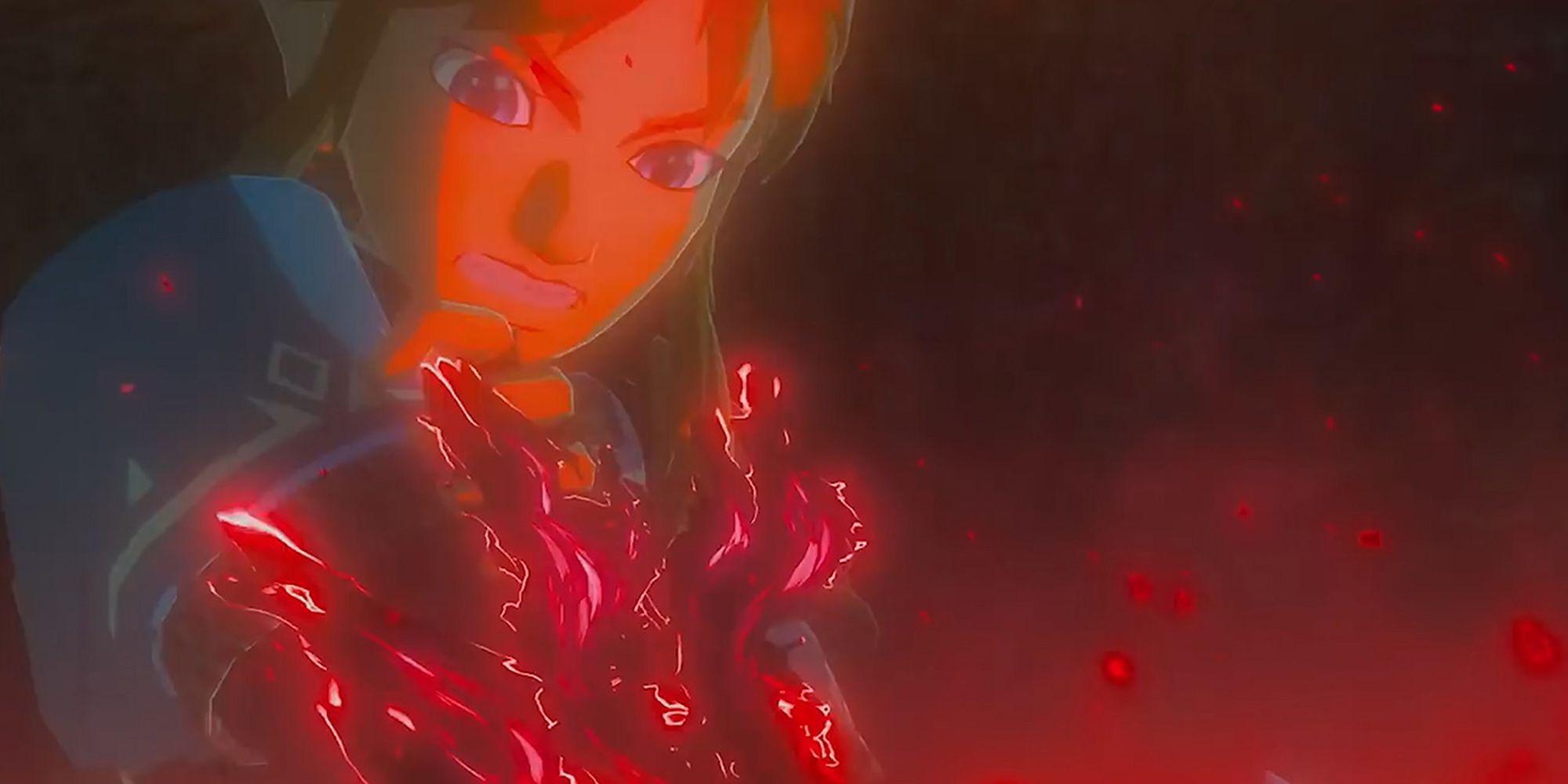Legend Of Zelda Breath Of The Wild 2 Al doilea trailer Începutul trailerului în care Links Arm pare să se infecteze cu răutate 1