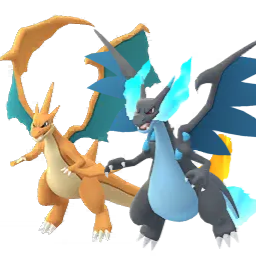 Mega Charizard X and Mega Charizard Y