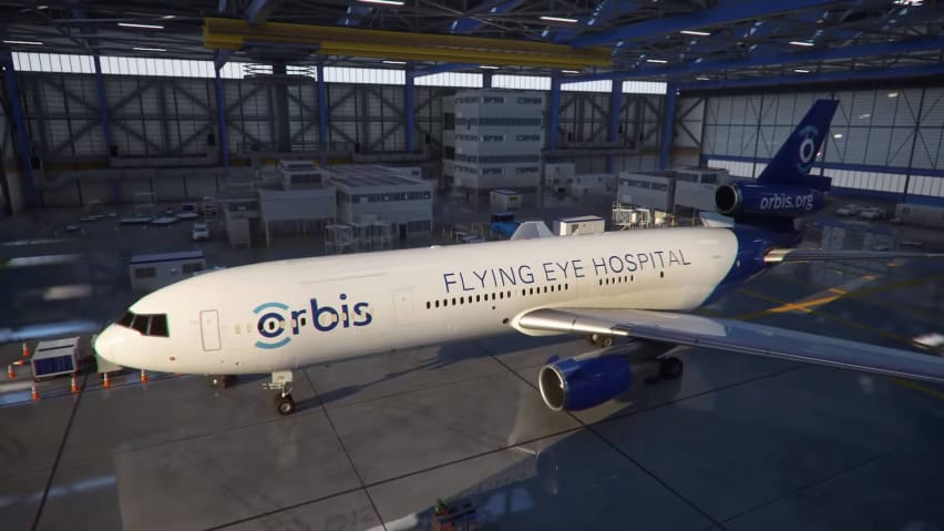 Microsoft Flight Simulator Orbis Eye Hospital Orbis International viršelis