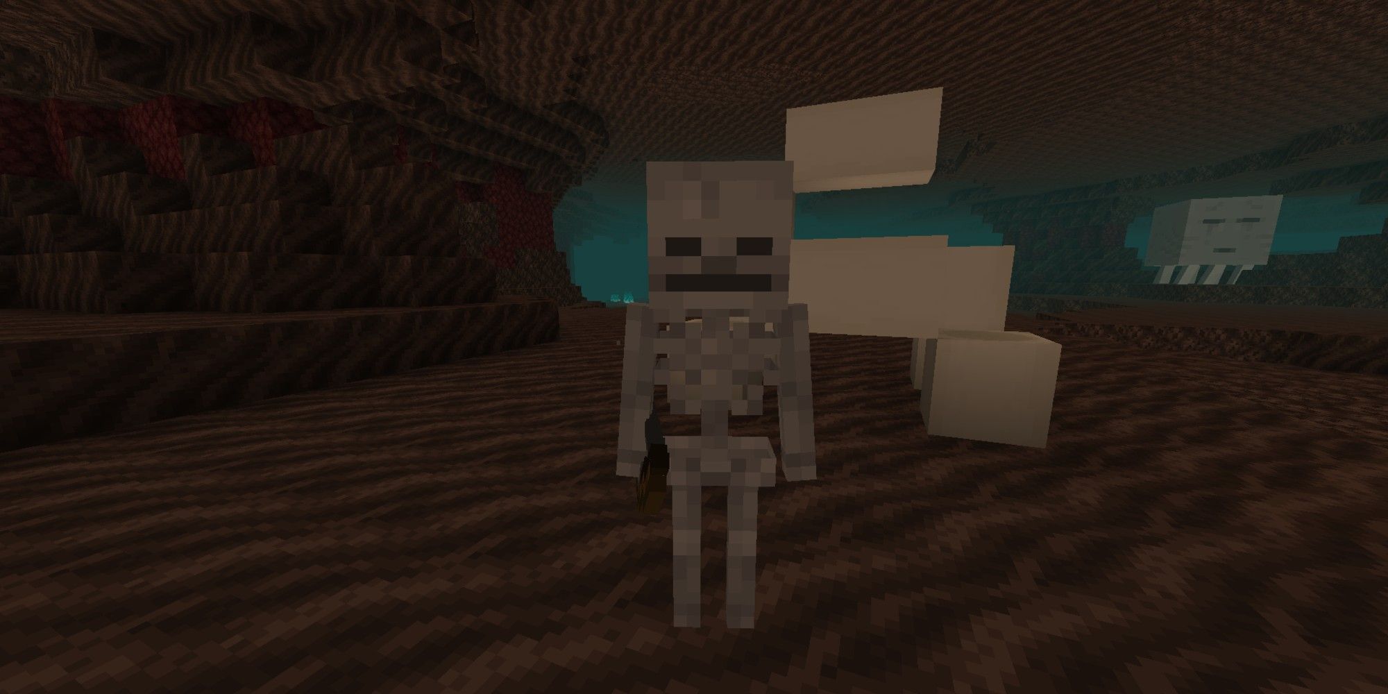 Minecraft Skeleton In Soul Sand