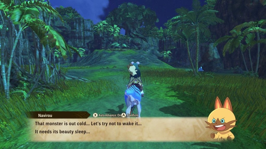 Monster Hunter Stories 2 Wings Of Ruin Approaching A Nest With A Sleeping Monster