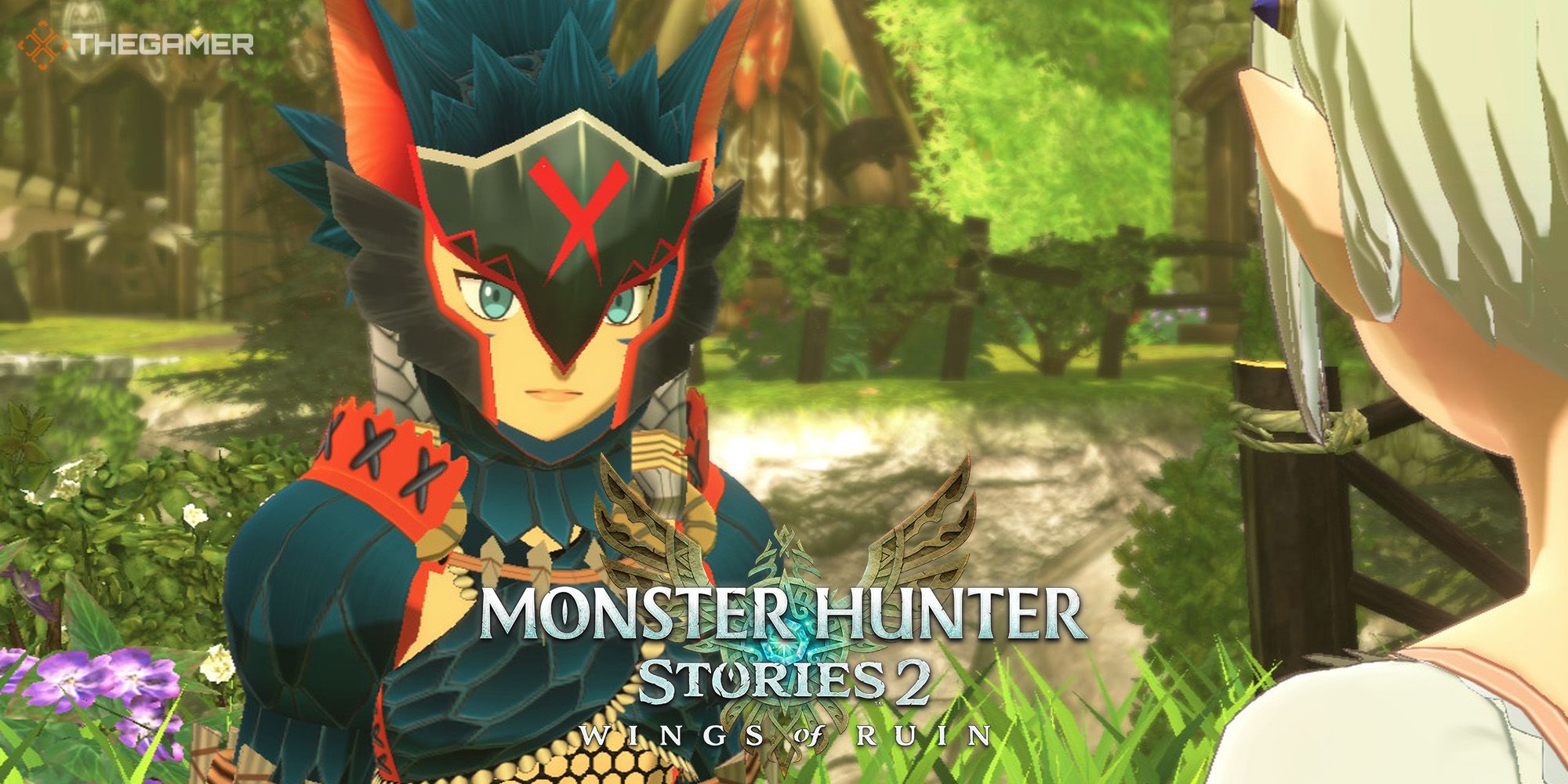 Monster Hunter Stories 2 Wings Of Ruin Protagonist spricht mit Ena