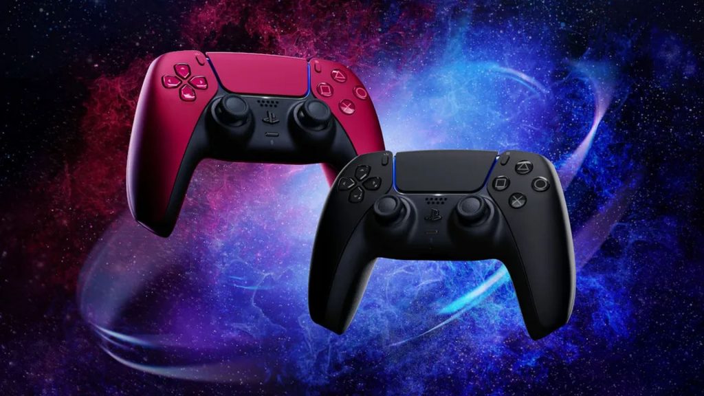 PS5 DualSense - Midnight Black en Cosmic Red