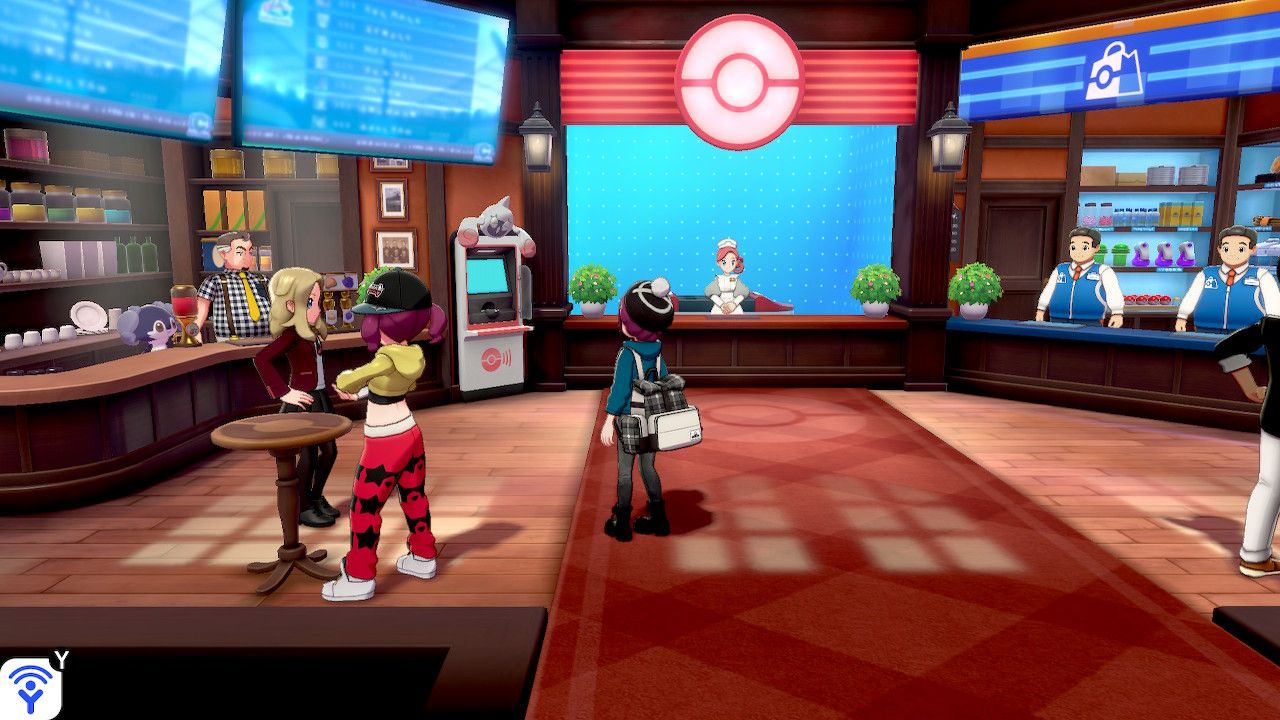 Pokemon Sword Shield Pokecenter Pokeshop Screenshot