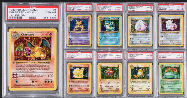 Leilões de Ouro de Pokémoncards
