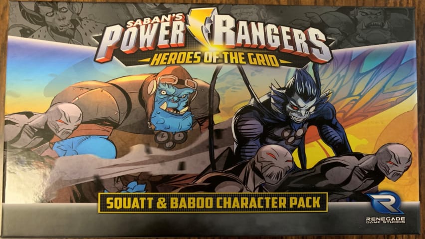 Power Rangers: Heroes of the Grid용 Squat and Baboo 캐릭터 팩 박스 아트