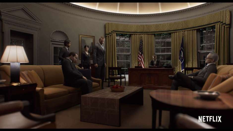 Resident Evil Tanpa wates Peteng Netflix Screenshot Kantor Oval