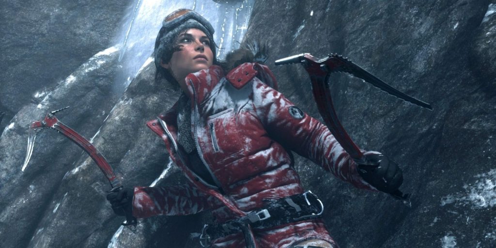 Rise Of The Tomb Raider Lara Croft On Mountain