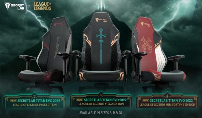 Secretlab League Of Legends Ruination kolekcijos kėdės 1 700x409
