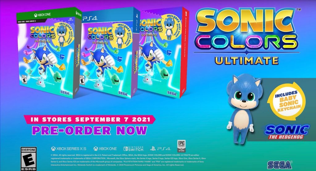 „Sonic Colors Ultimate“ platformos prieinamumas