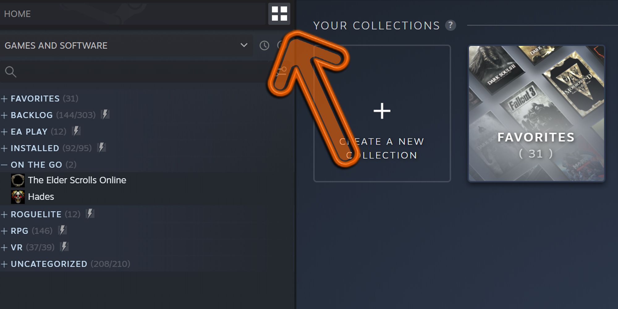 Steam Your Collections
