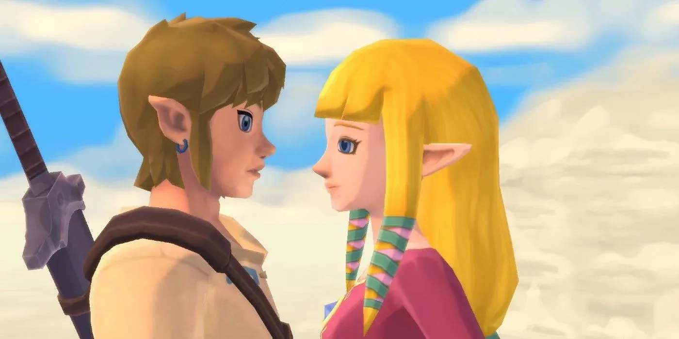 The Legend Of Zelda Skyward Sword Hd Link And Zelda Skyloft