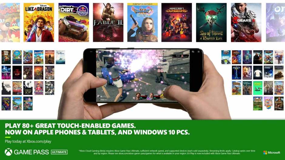I-Xbox Game Pass Touch Controls ibuyekeza ngoJulayi 2021