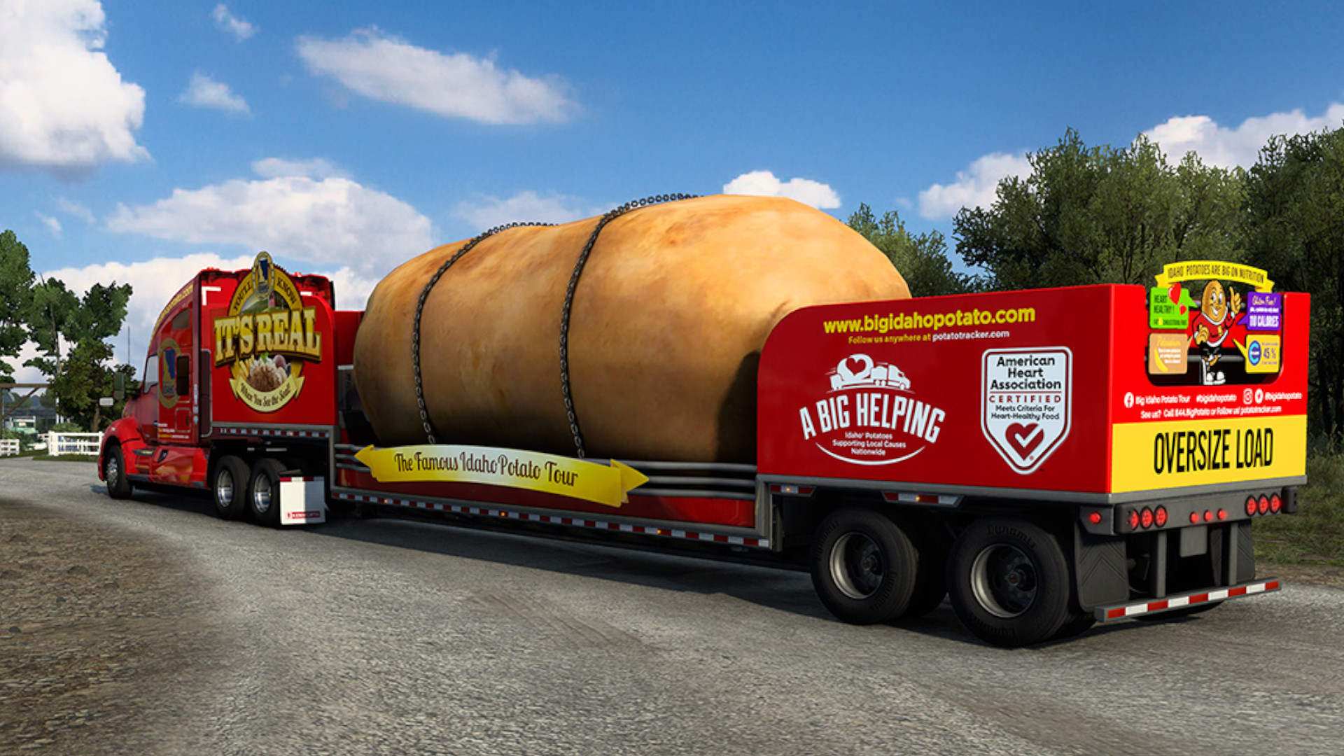 The latest American Truck Simulator event is about hauling a giant potato