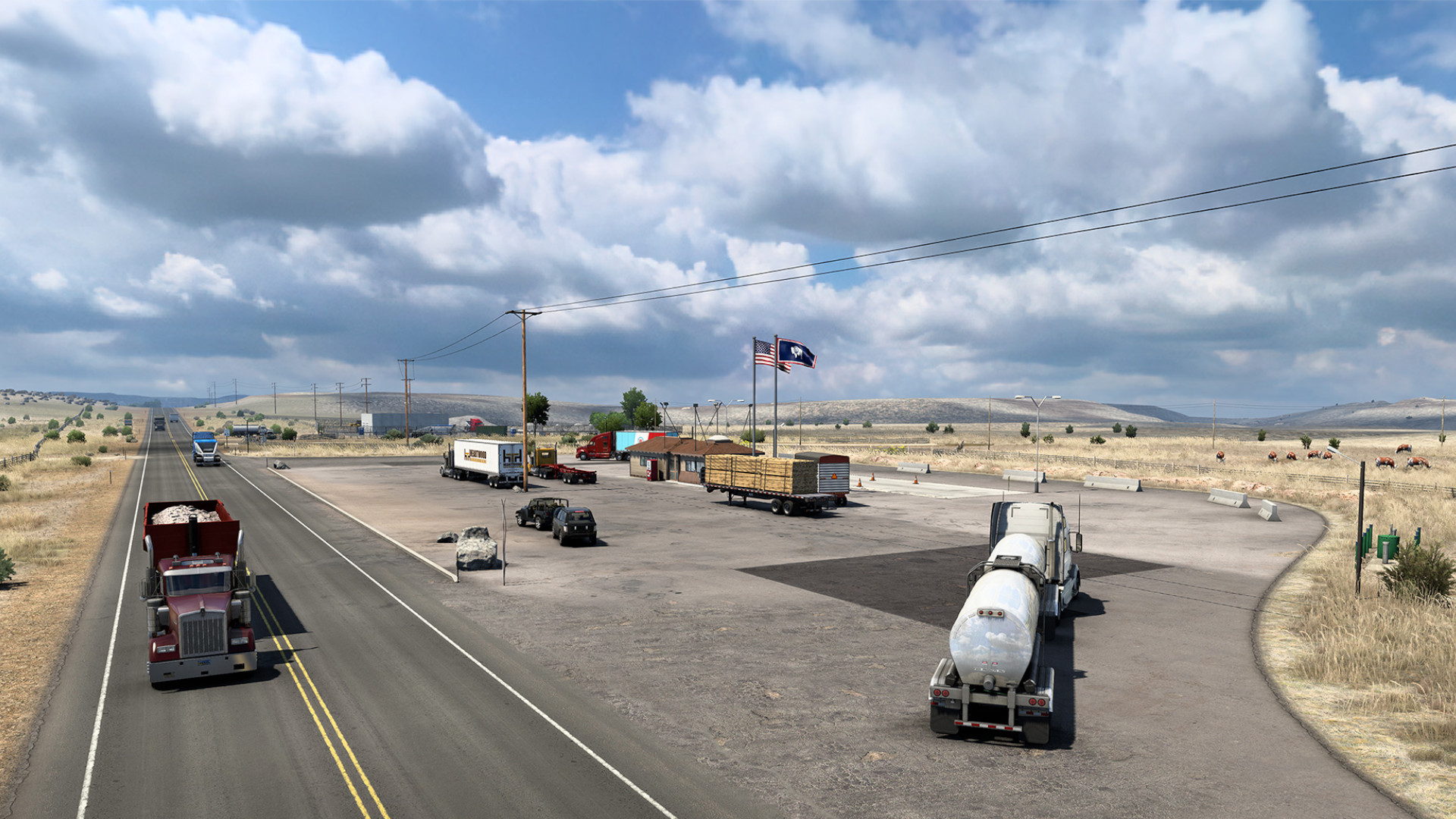 I-American Truck Simulator devs iinkcukacha zezikhululo zembali zeWyoming