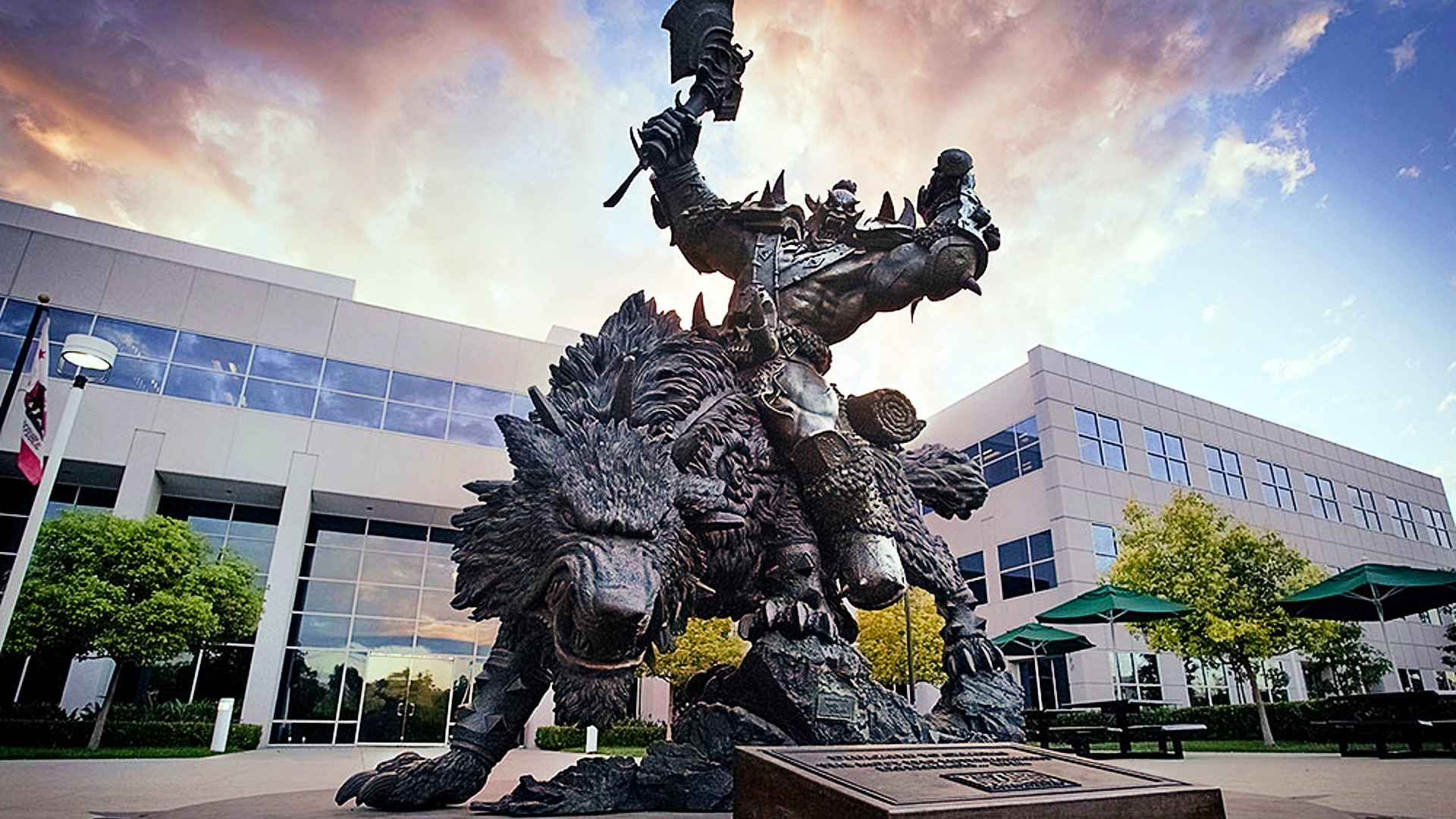 Blizzard Orc-statue