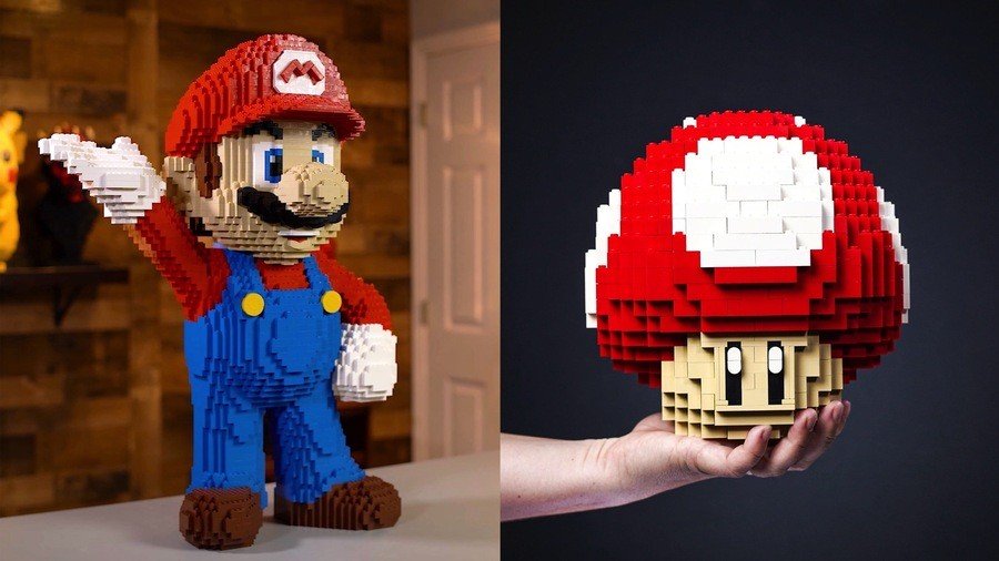 Bricker ສ້າງ Lego Mario.900x