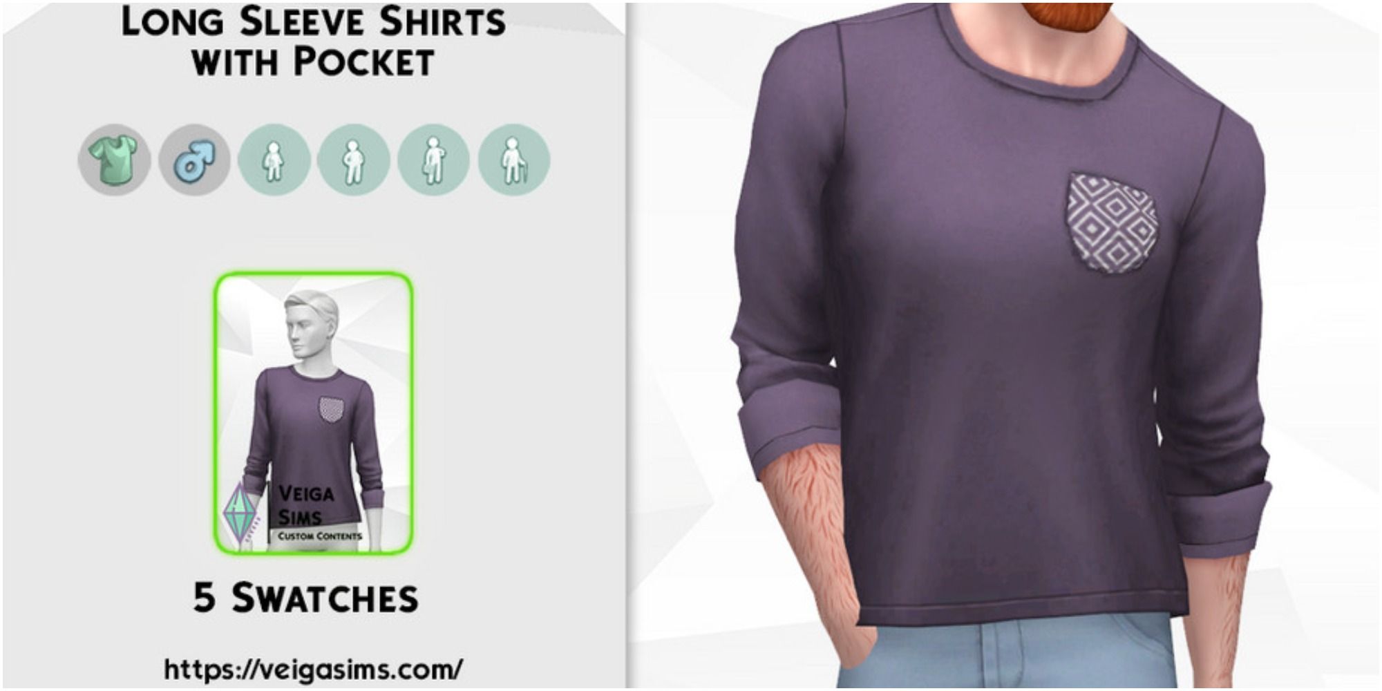 sims 4 custom content shirt for men