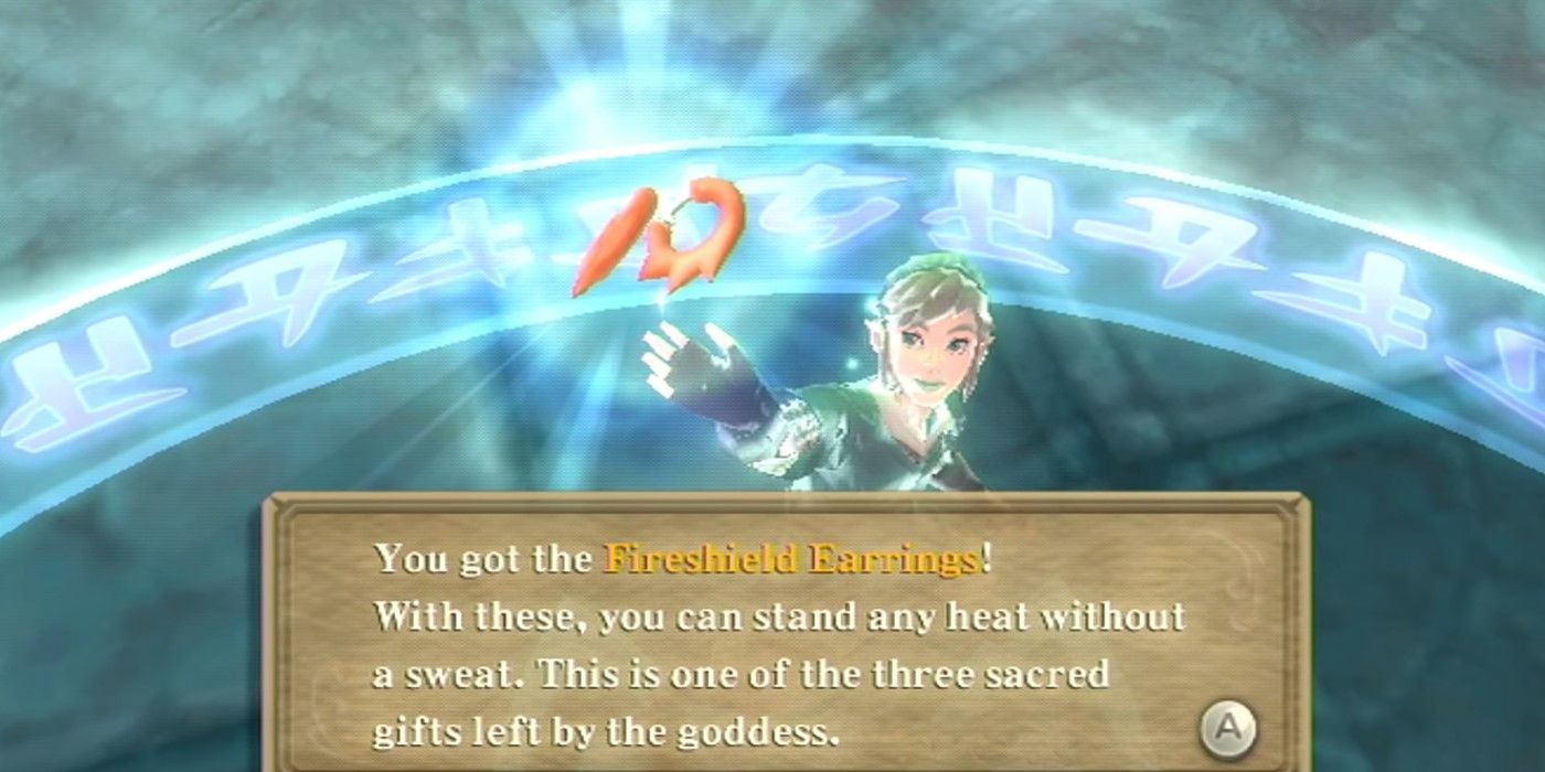 Гӯшвораҳои Fireshield Zelda Skyward шамшер Hd