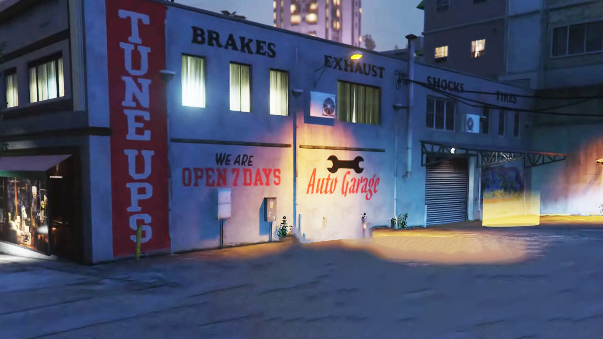 Grand Theft Auto V מיקומי חנות רכב