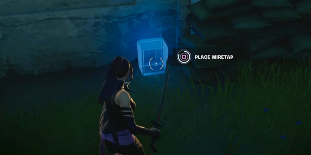 Placing Wiretap Fortnite