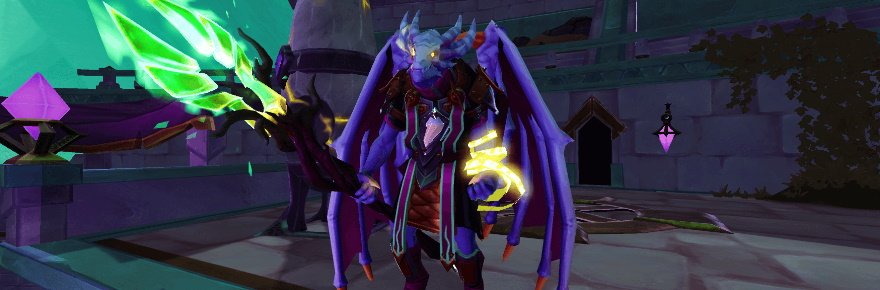 I-Runescape Purple Dragon Man
