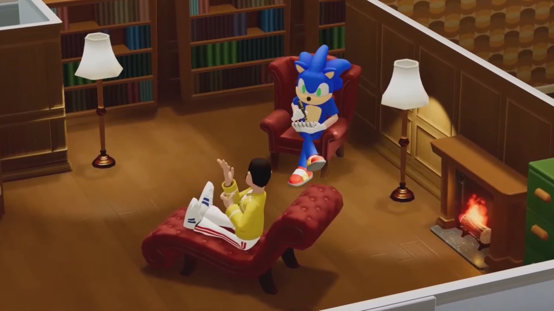 Sonic the Hedgehog is Freddie Mercury’s therapist in Two Point Hospital now