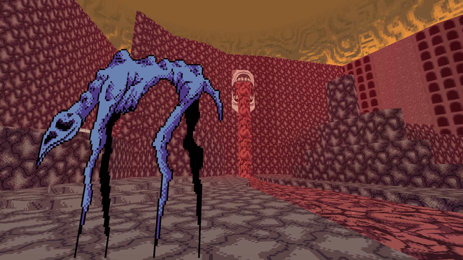 Picture Metroid Prime in the Doom engine, but a nightmare – that’s Vomitoreum