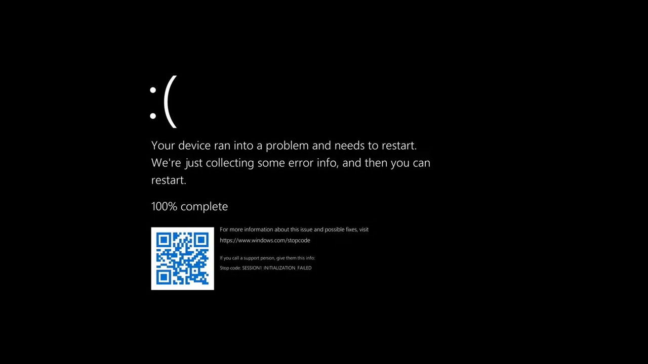 Windows 11 Mutat Blue Screen of Death to Black